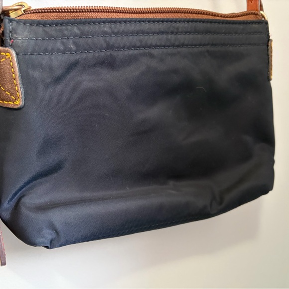 Dooney & Bourke Navy and Brown Crossbody Bag - Picture 2 of 4